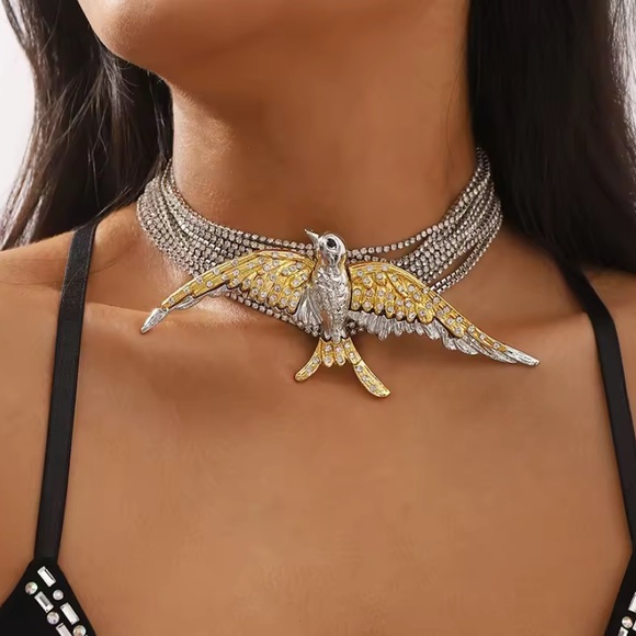 Anthropologie Other - Gold & Silver Bird Pendant Necklace 

Gold Wings